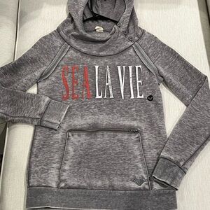 Women’s Roxy Gray SEA LA VIE Hoodie
